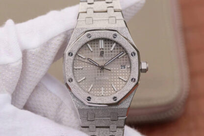 AAA Replica Audemars Piguet Royal Oak 15454BC.GG.1259BC.01 JH Factory Silver Dial Ladies Watch