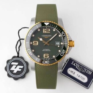 AAA Replica Longines Concas L3.781.3.06.9 ZF Factory Dark Green Dial Mens Watch