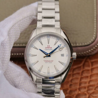 AAA Replica Omega Seamaster 231.10.42.21.02.002 VS Factory Stainless Steel White Dial Mens Watch