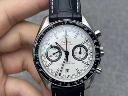 AAA Replica Omega Speedmaster Racing Chronograph 329.33.44.51.04.001 OM Factory White Dial Mens Watch