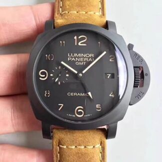 AAA Replica Panerai Luminor PAM441 VS Factory Ceramic Case Swiss ETA P9001 Black Dial Mens Watch