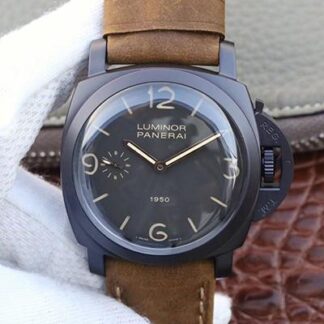 AAA Replica Panerai Luminor PAM375 ZF Factory Mechanical Watches Swiss ETA P3000 PVD Black Dial Mens Watch