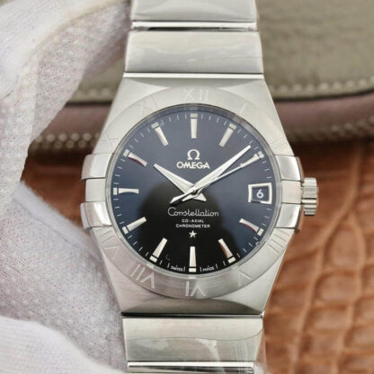 AAA Replica Omega Constellation 123.10.38.21.01.001 VS Factory Stainless Steel Black Dial Mens Watch