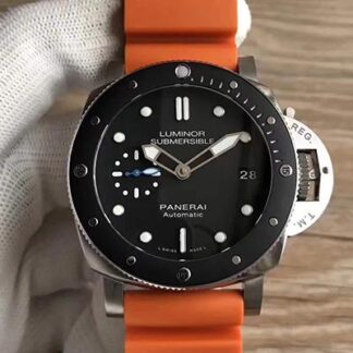 AAA Replica Panerai Luminor Submersible PAM1389 VS Factory Swiss ETA P9010 Orange Strap Mens Watch