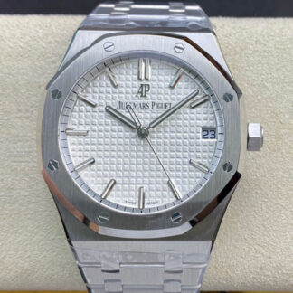 AAA Replica Audemars Piguet Royal Oak 15500ST.OO.1220ST.04 ZF Factory Stainless Steel White Dial Mens Watch