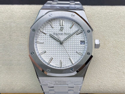 AAA Replica Audemars Piguet Royal Oak 15500ST.OO.1220ST.04 ZF Factory Stainless Steel White Dial Mens Watch