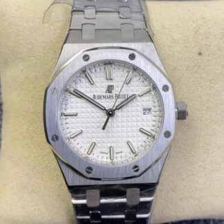 AAA Replica Audemars Piguet Royal Oak 77350ST.OO.1261ST.01 8F Factory Stainless Steel Silver Dial Ladies Watch