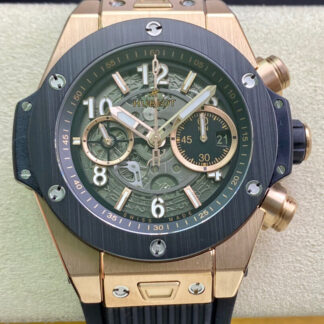 AAA Replica Hublot Big Bang 421.0X.1180.RX ZF Factory Rose Gold Black Dial Mens Watch