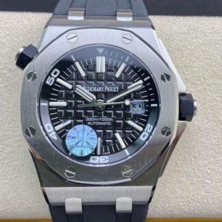 AAA Replica Audemars Piguet Royal Oak Offshore 15703 JF Factory black strap Mens Watch