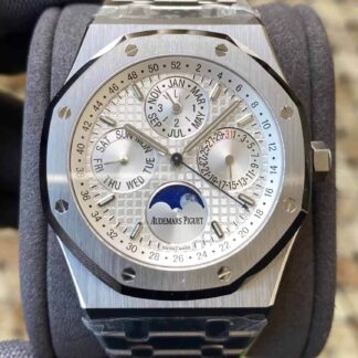 AAA Replica Audemars Piguet Royal Oak 26574ST.OO.1220ST.001 APS Factory Stainless Steel White Dial Mens Watch | aaareplicawatches.is