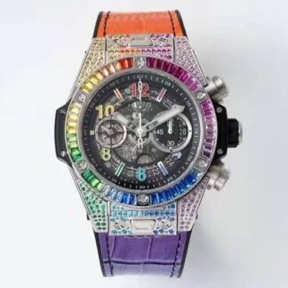 AAA Replica Hublot BIG BANG Unico 411.NX.1117.LR.0999 ZF Factory Colored Diamond Dial Mens Watch