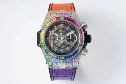 AAA Replica Hublot BIG BANG Unico 411.NX.1117.LR.0999 ZF Factory Colored Diamond Dial Mens Watch