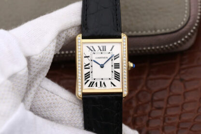 AAA Replica Cartier Tank Ladies K11 Factory White Dial Ladies Watch