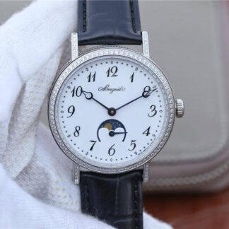 AAA Replica Breguet Classique Moonphase 9088BB/29/964/DD0D TW Factory Stainless Steel Bezel Ladies Watch