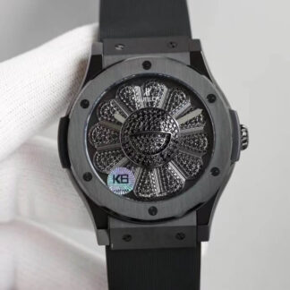 AAA Replica Hublot Classic Fusion Takashi Murakami 507.CX.9000.RX.TAK21 Black Smiley Dial Mens Watch