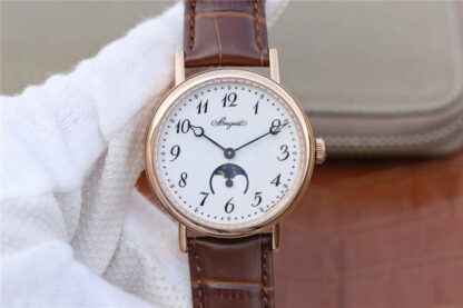 AAA Replica Breguet Classique Moonphase 9087BB TW Factory White Dial Ladies Watch