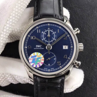 AAA Replica IWC Portugieser IW390303 ZF Factory Stainless Steel Blue Dial Mens Watch