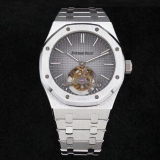 AAA Replica Audemars Piguet Royal Oak Tourbillon 26510PT.OO.1220PT.01 R8 Factory Stainless Steel Dark Grey Dial Mens Watch