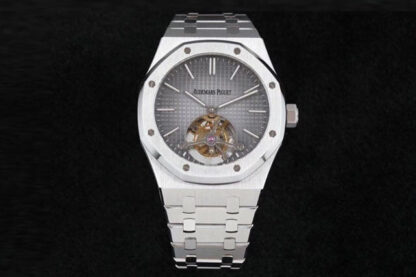 AAA Replica Audemars Piguet Royal Oak Tourbillon 26510PT.OO.1220PT.01 R8 Factory Stainless Steel Dark Grey Dial Mens Watch