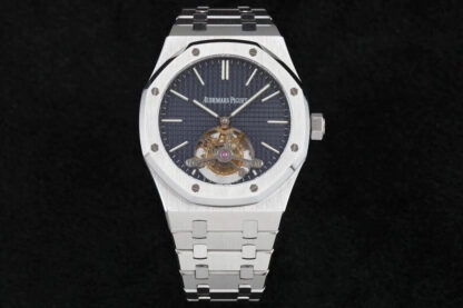 AAA Replica Audemars Piguet Royal Oak Tourbillon 26510ST.OO.1220ST.01 R8 Factory Dark Blue Dial Mens Watch