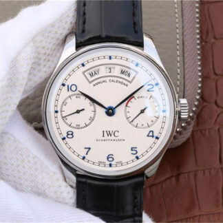 AAA Replica IWC Portugieser IW503501 ZF Factory Stainless Steel White Dial Mens Watch