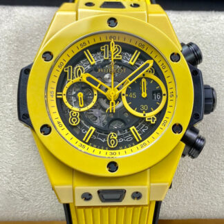 AAA Replica Hublot BIG BANG Unico 441.CY.471Y.RX ZF Factory Yellow Ceramic Case Mens Watch