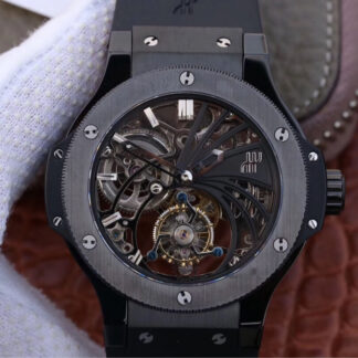 AAA Replica Hublot Big Bang Hollow Tourbillon Skeleton Dial Mens Watch