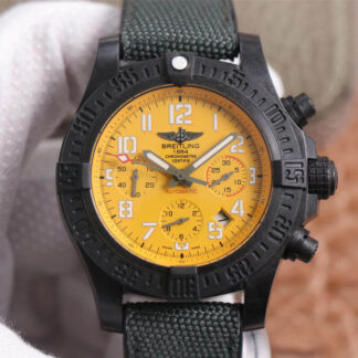 AAA Replica Breitling Avenger Hurricane 12H XB0180E41I1W1 GF Factory Yellow Dial Mens Watch