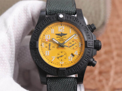 AAA Replica Breitling Avenger Hurricane 12H XB0180E41I1W1 GF Factory Yellow Dial Mens Watch