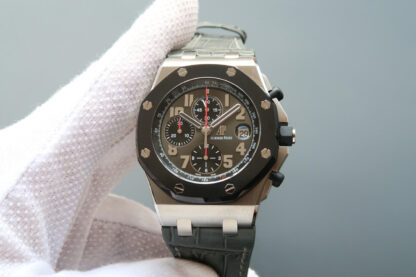 AAA Replica Audemars Piguet Royal Oak Offshore 26219IO.OO.D005CR.01 JF Factory Cowhide Strap Mens Watch