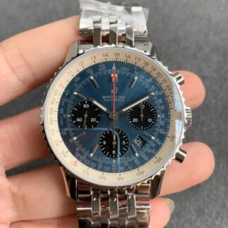 AAA Replica Breitling Navitimer 1 B01 AB0121211C1A1 GF Factory Blue Dial Mens Watch