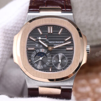 AAA Replica Patek Philippe Nautilus 5712GR-001 PF Factory Dark Grey Dial Mens Watch