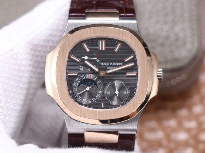 AAA Replica Patek Philippe Nautilus 5712GR-001 PF Factory Dark Grey Dial Mens Watch