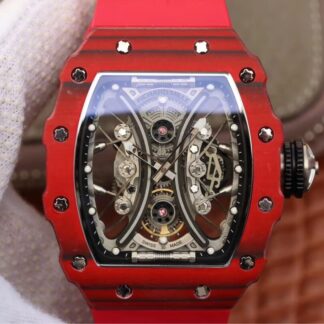 AAA Replica Richard Mille RM53-01 KV Factory Red Carbon Fiber Case Mens Watch