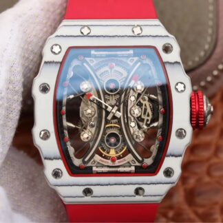 AAA Replica Richard Mille RM53-01 KV Factory Red Rubber Strap Mens Watch