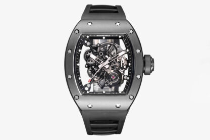 AAA Replica Richard Mille RM-055 BBR Factory Black Ceramic Skeleton Dial Mens Watch