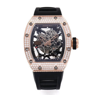 AAA Replica Richard Mille RM035 Americas KV Factory Rose Gold Bezel With Diamonds Mens Watch