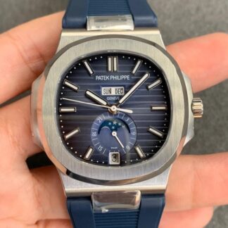 AAA Replica Patek Philippe Nautilus 5726 GR Factory V2 Blue Strap Mens Watch