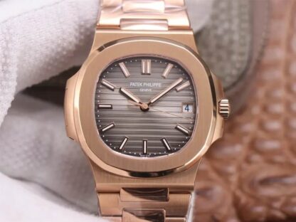 AAA Replica Patek Philippe Nautilus 5711/1R-001 PPF Factory V4 Rose Gold Brown Dial Mens Watch