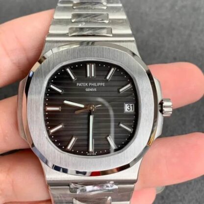 AAA Replica Patek Philippe Nautilus 5711 GR Factory Stainless Steel Grey Dial Mens Watch