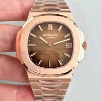 AAA Replica Patek Philippe Nautilus 5711/1R-001 PF Factory Swiss ETA324 Brown Dial Mens Watch