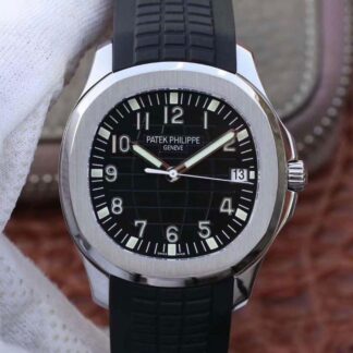 AAA Replica Patek Philippe Aquanaut Jumbo 5167A-001 Swiss ETA324CS Stainless Steel Black Dial Mens Watch