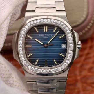 AAA Replica Patek Philippe Nautilus 5711 PF Factory Swiss ETA324 Diamond Bezel Mens Watch