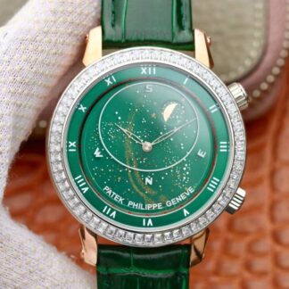 AAA Replica Patek Philippe Grand Complications 5102PR TW factory Swiss ETA240 Green Dial Mens Watch