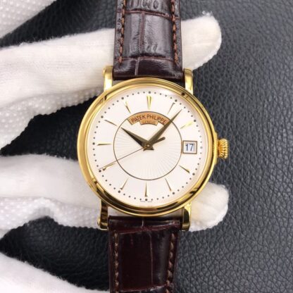 AAA Replica Patek Philippe Calatrava 5153R-001 ZF Factory Leather Strap Mens Watch