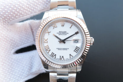 AAA Replica Rolex Datejust M126334-0023 EW Factory Stainless Steel White Dial Mens Watch