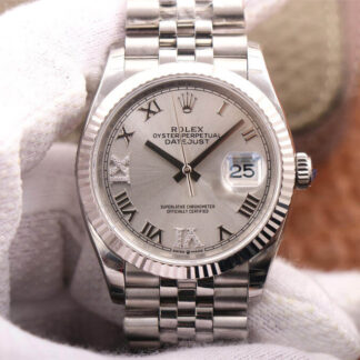 AAA Replica Rolex Datejust M126234-0029 EW Factory Grey Dial Mens Watch