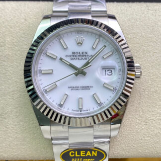 AAA Replica Rolex Datejust M126334-0009 Clean Factory White Dial Mens Watch