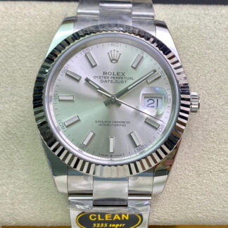 AAA Replica Rolex Datejust M126334-0003 Clean Factory Silver Dial Mens Watch