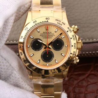 AAA Replica Rolex Daytona 116508 JH Factory Gold Dial Mens Watch